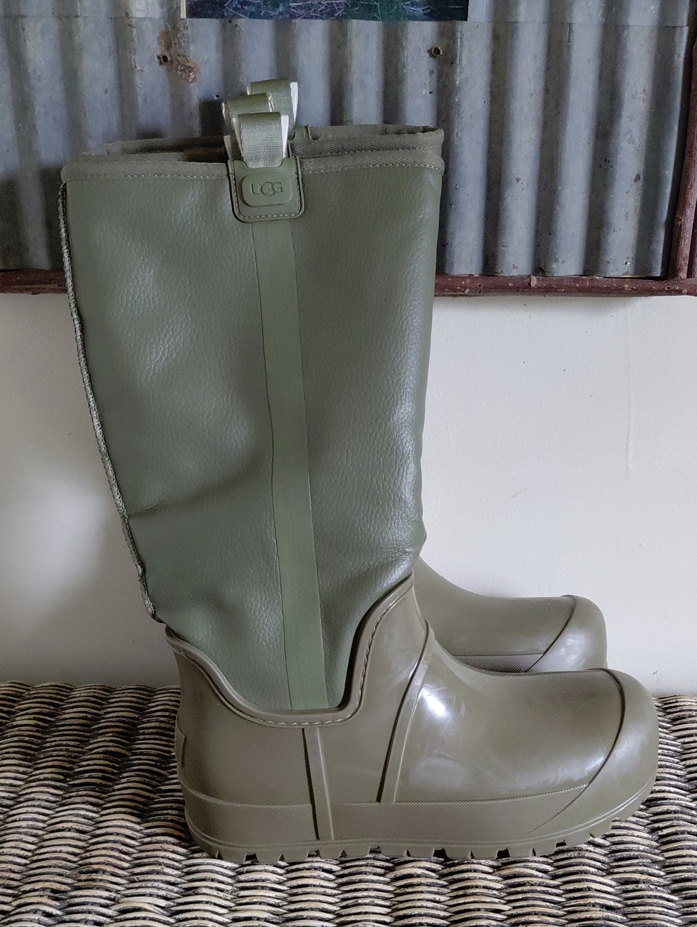 UGG Burnt Olive Raincloud Waterproof Boots